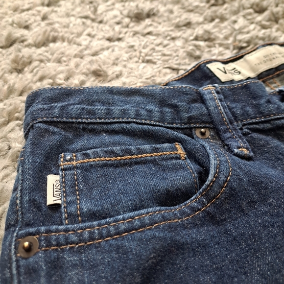 Vans | Blue V76 women's skinny Jean 32 x 32 with crinkled acid wash - Picture 6 of 12